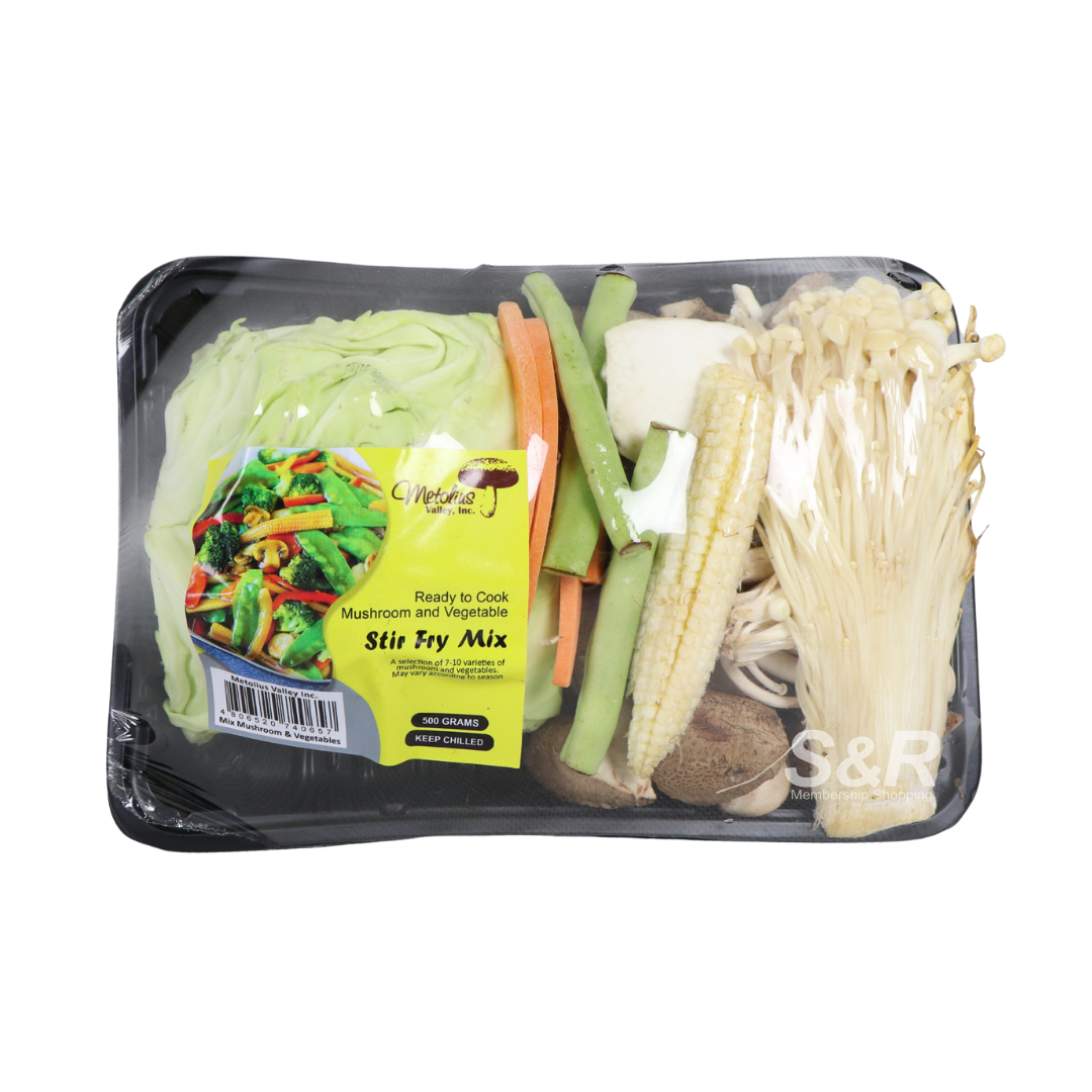 Metolius Ready to Cook Mushroom & Vegetable Stir Fry Mix 500g